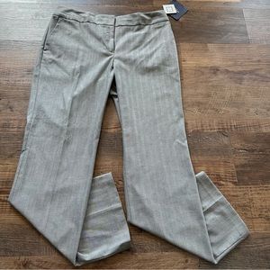 Liz Claiborne New York Jackie Fit Herringbone Dress Pants Black & White Size 12